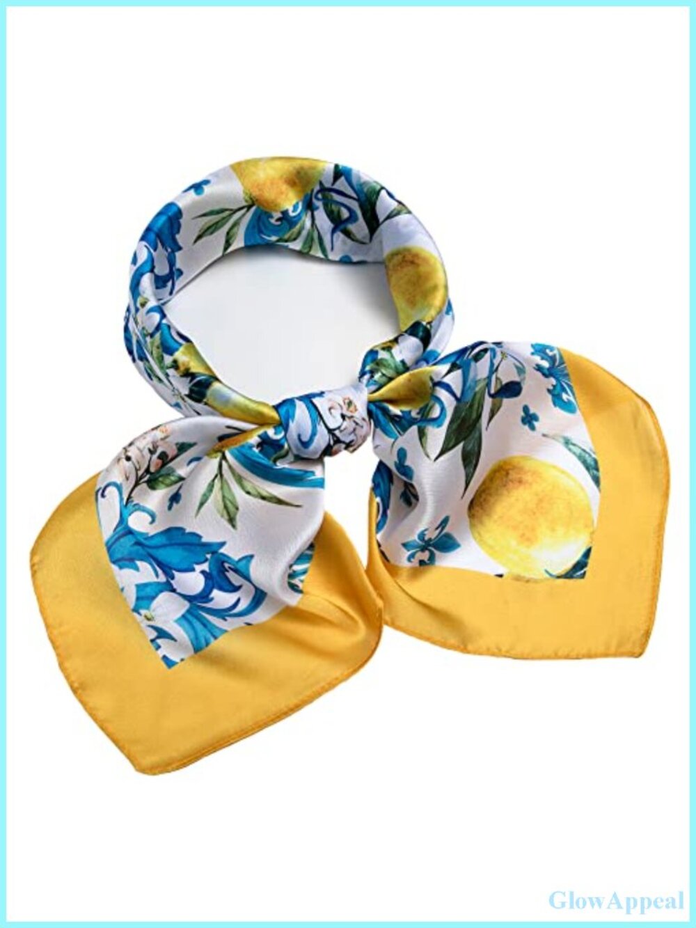 Silk Like Scarf Lightweight Head Scarf Fashion Pattern Satin Neck Scarf